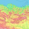 Carte topographique Pays basque autonome, altitude, relief
