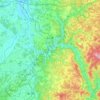 Carte topographique 石川町, altitude, relief