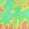 Carte topographique Bértiz-Arana, carte du relief, carte des altitudes