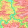 Carte topographique Dinant, carte du relief, carte des altitudes
