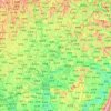Carte topographique 南充市, altitude, relief