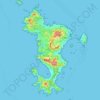 Carte topographique Mayotte, altitude, relief