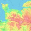 Carte topographique Basse-Normandie, altitude, relief