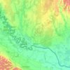 Carte topographique Barcsi kistérség, carte du relief, carte des altitudes