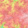 Carte topographique Paliseul, carte du relief, carte des altitudes