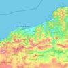 Carte topographique Jijel, relief, altitude