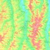 Carte topographique Vic-Fezensac, altitude, relief