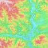 Carte topographique Brezoi, altitude, relief