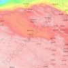 Carte topographique Préfecture autonome mongole et tibétaine de Haixi, altitude, relief
