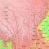 Carte topographique Jalong, altitude, relief