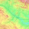 Carte topographique Saragosse, carte du relief, carte des altitudes