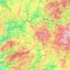 Carte topographique Ourense, altitude, relief
