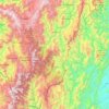 Carte topographique Zamora Chinchipe, carte du relief, carte des altitudes