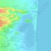 Carte topographique Canet-en-Roussillon, relief, altitude