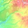Carte topographique Farnese, carte du relief, carte des altitudes