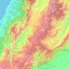 Carte topographique Cauca, carte du relief, carte des altitudes