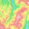 Carte topographique Pralognan-la-Vanoise, altitude, relief