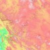 Carte topographique Kurdistan, altitude, relief
