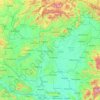 Carte topographique Hongrie, carte du relief, carte des altitudes