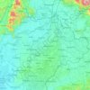 Carte topographique Komitat Saboltsch-Sathmar-Berg, carte du relief, carte des altitudes
