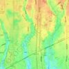 Carte topographique 福田, altitude, relief
