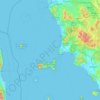 Carte topographique Livorno, carte du relief, carte des altitudes