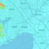 Carte topographique Wuxi, altitude, relief