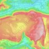 Carte topographique Urbasa, carte du relief, carte des altitudes