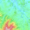 Carte topographique Lajatico, carte du relief, carte des altitudes