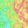 Carte topographique RI, carte du relief, carte des altitudes