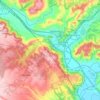 Carte topographique Orte, carte du relief, carte des altitudes