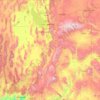 Carte topographique Utah, altitude, relief