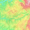 Carte topographique Parc naturel régional des Causses du Quercy, altitude, relief