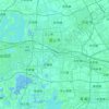 Carte topographique 昆山市 (Kunshan), carte du relief, carte des altitudes