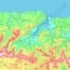 Carte topographique Villaviciosa, carte du relief, carte des altitudes