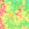 Carte topographique Aumont-Aubrac, altitude, relief