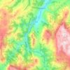 Carte topographique Proaza, carte du relief, carte des altitudes