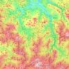 Carte topographique Ponga, carte du relief, carte des altitudes