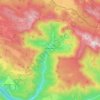 Carte topographique Vallepietra, carte du relief, carte des altitudes
