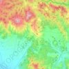 Carte topographique Roccastrada, carte du relief, carte des altitudes