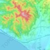 Carte topographique Follonica, carte du relief, carte des altitudes