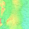 Carte topographique Komitat Bács-Kiskun, altitude, relief