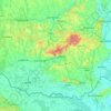 Carte topographique Komitat Baranya, altitude, relief
