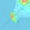 Carte topographique Piombino, carte du relief, carte des altitudes