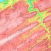 Carte topographique Marchin, altitude, relief