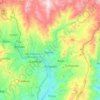 Carte topographique Azogues, carte du relief, carte des altitudes