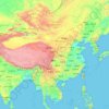 Carte topographique China, carte du relief, carte des altitudes