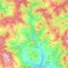 Carte topographique Pieve Santo Stefano, carte du relief, carte des altitudes