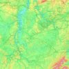 Carte topographique Moselle, relief, altitude
