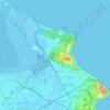 Carte topographique La Marsa, carte du relief, carte des altitudes